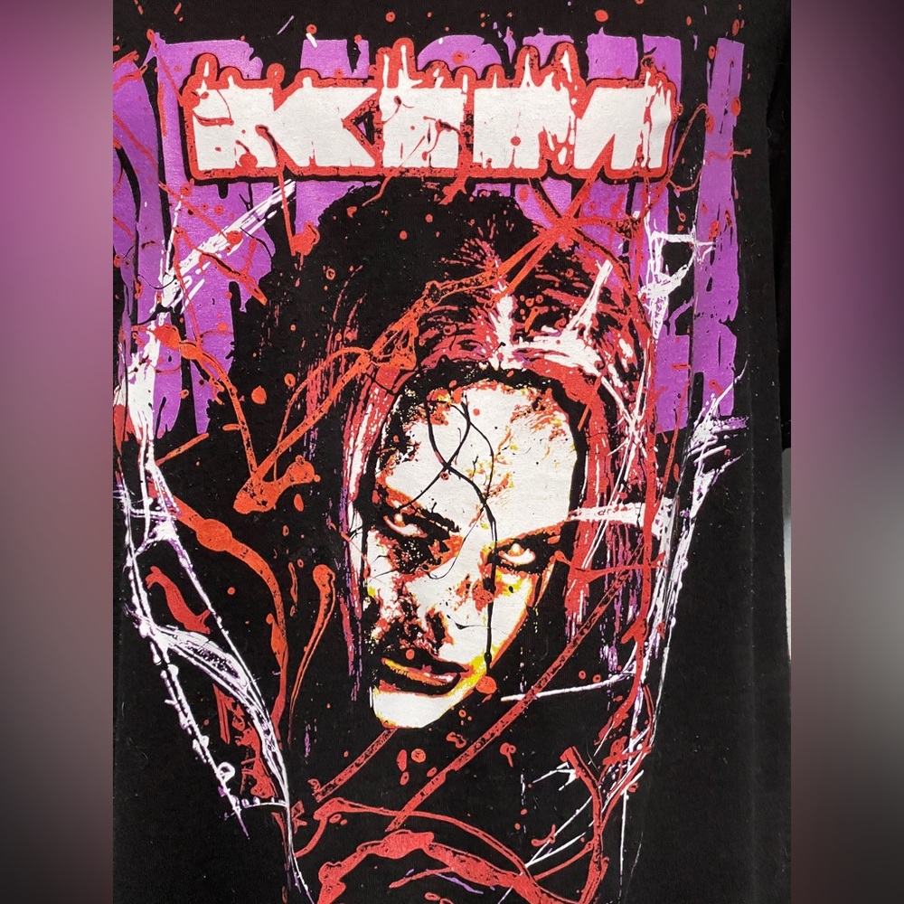 Kim Dracula T-shirt Crown Of Thorns Graphic Tee Grunge Punk Emo Rock Women’s XL - Picture 1 of 6